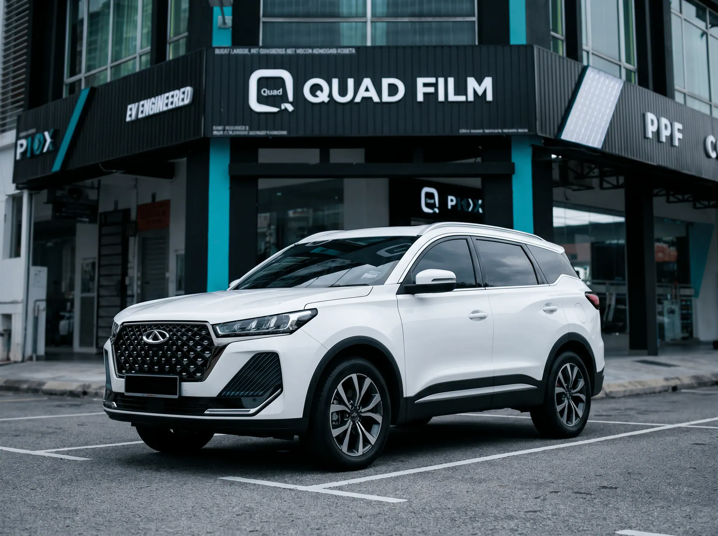 Chery Tiggo 7 Pro selepas pemasangan tinted QUAD Film