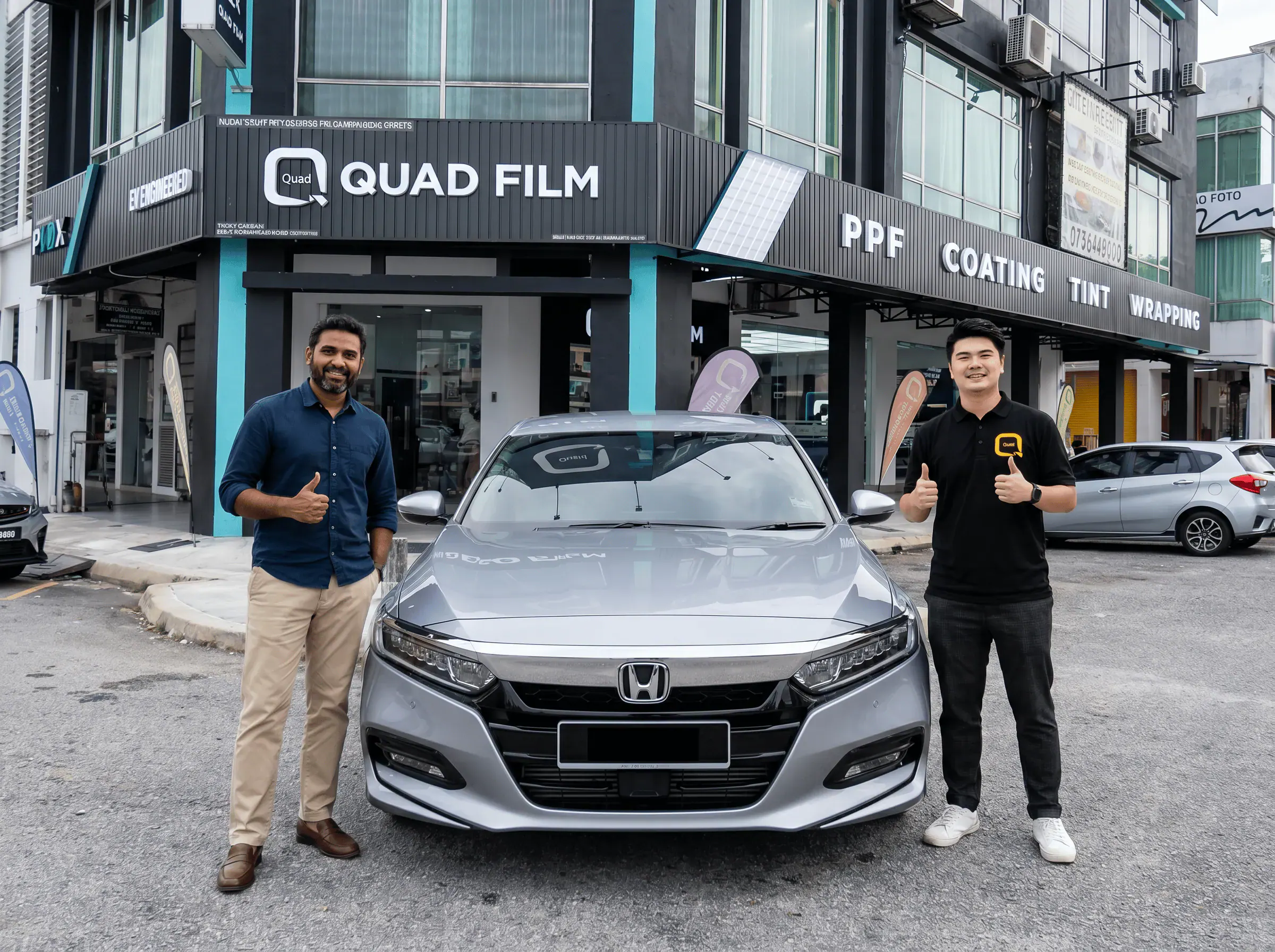 Serahan Honda Accord selepas pemasangan tinted QUAD Film