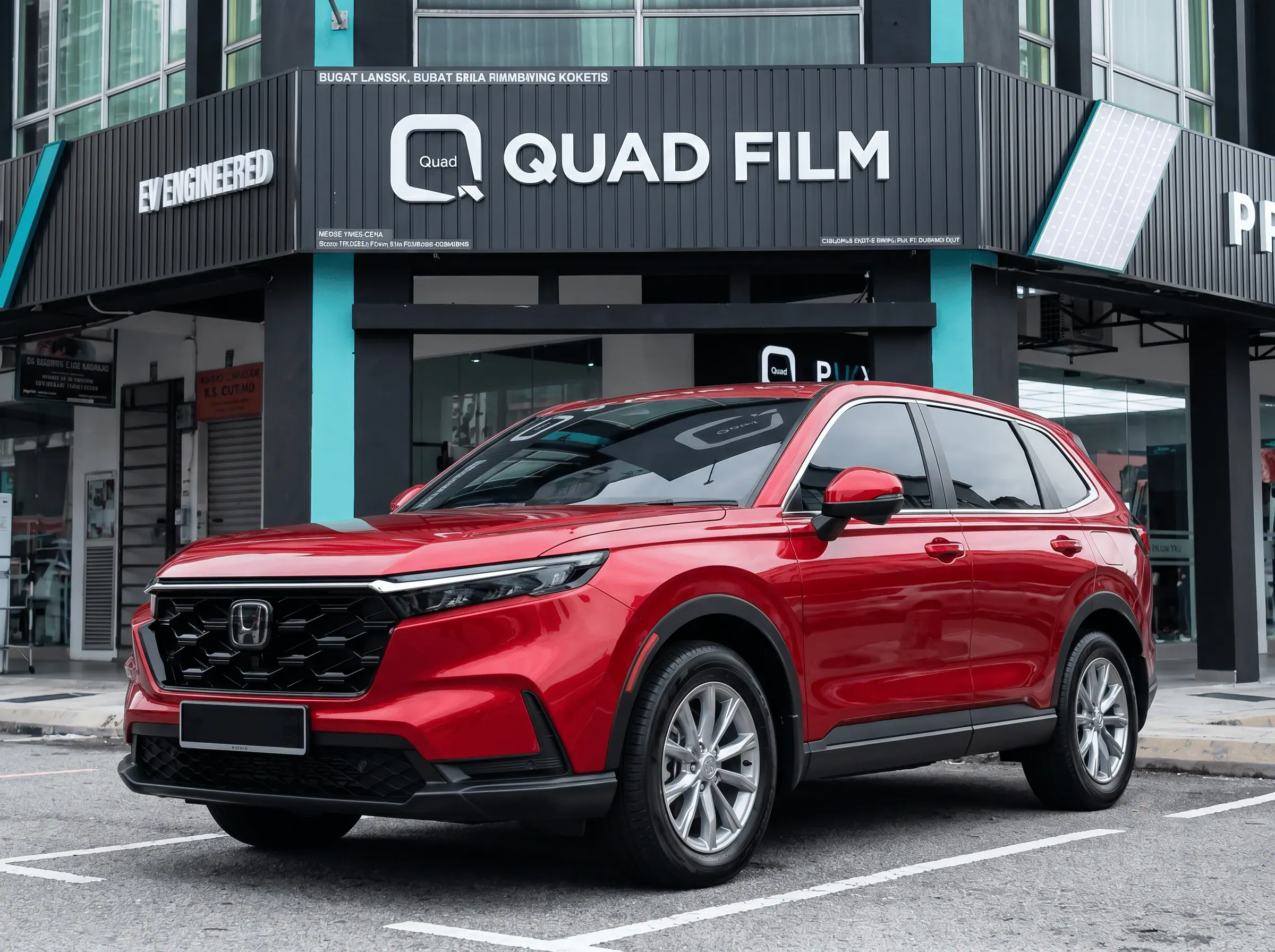 Honda CR-V selepas pemasangan tinted QUAD Film
