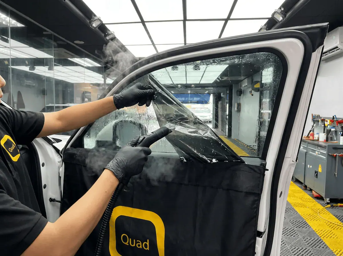Menanggalkan tinted lama semasa pemasangan tinted pada Honda HR-V