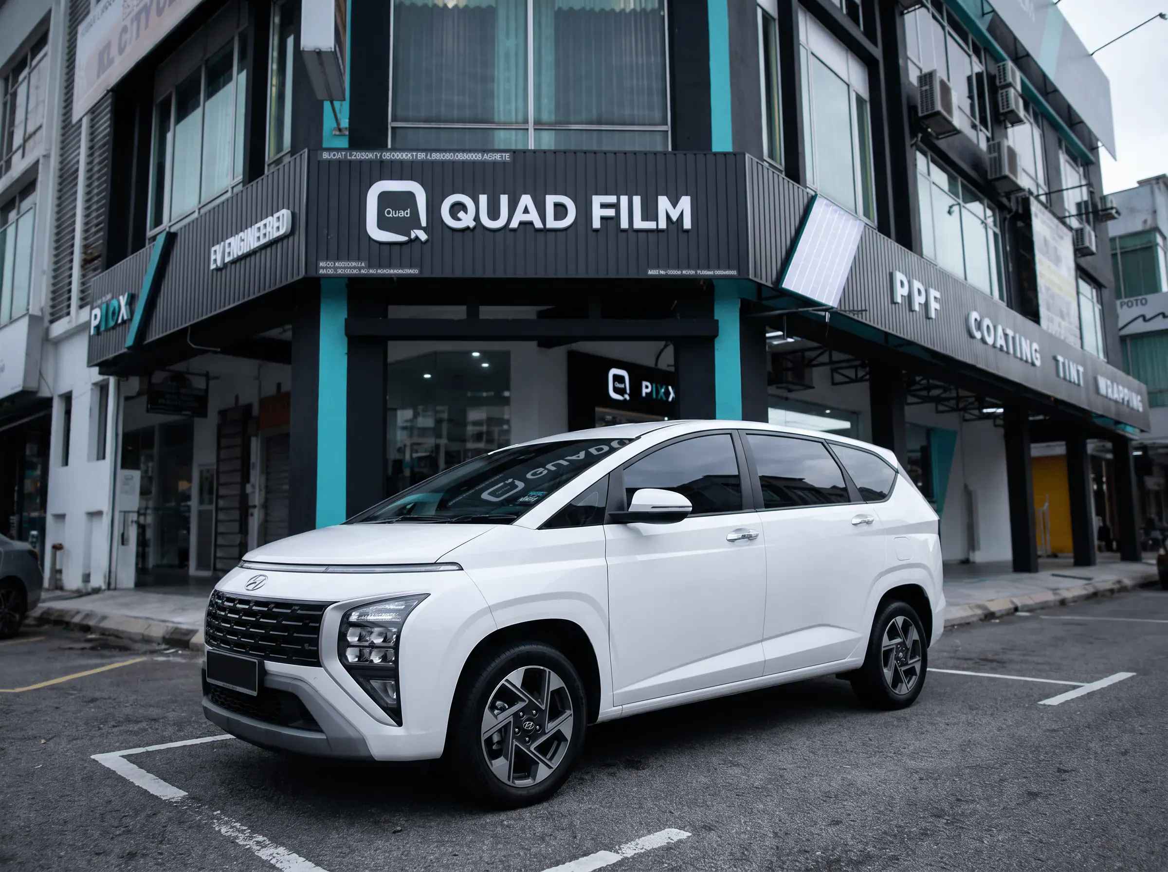 Hyundai Stargazer selepas pemasangan tinted QUAD Film