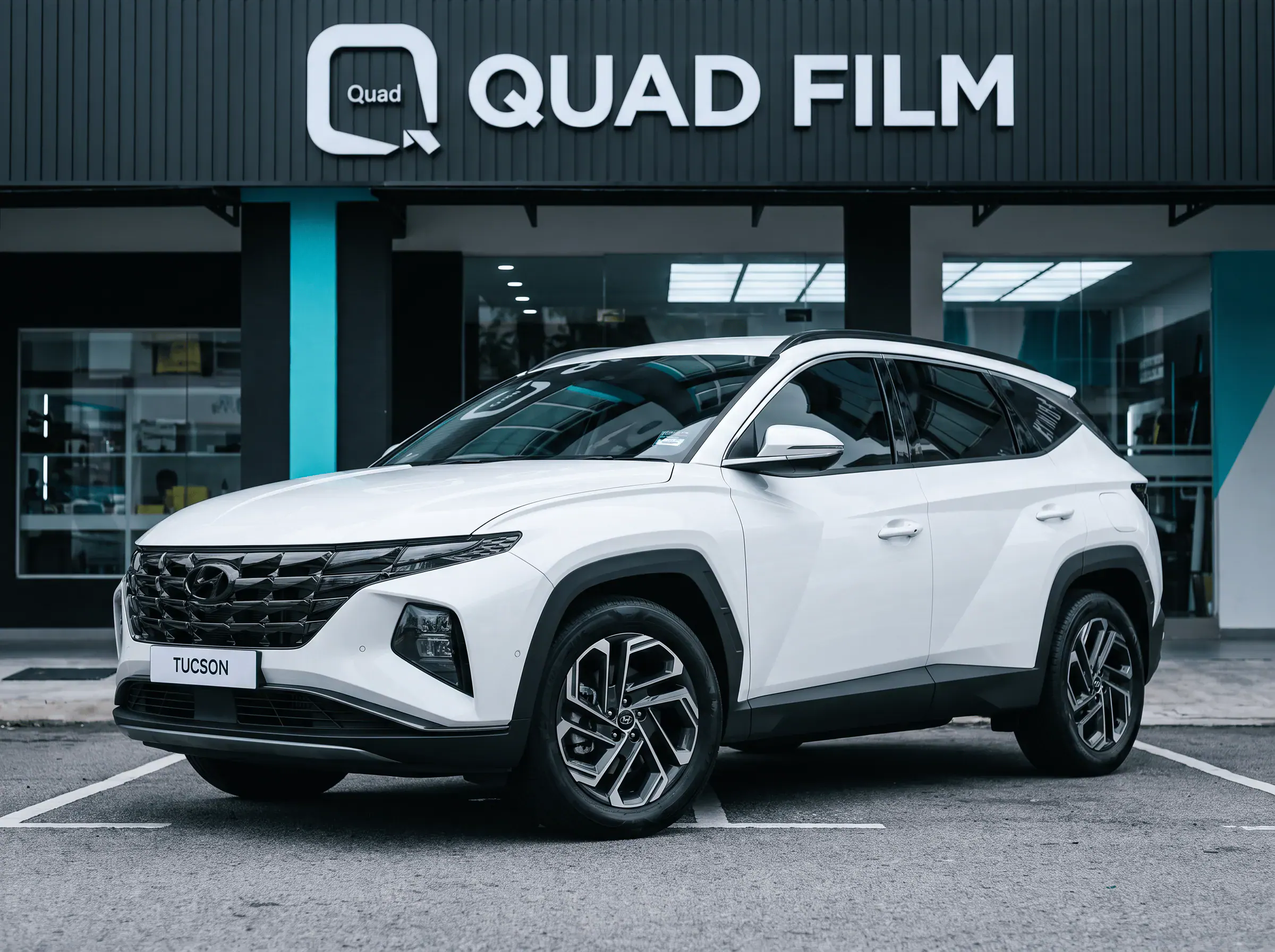 Hyundai Tucson selepas pemasangan tinted QUAD Film
