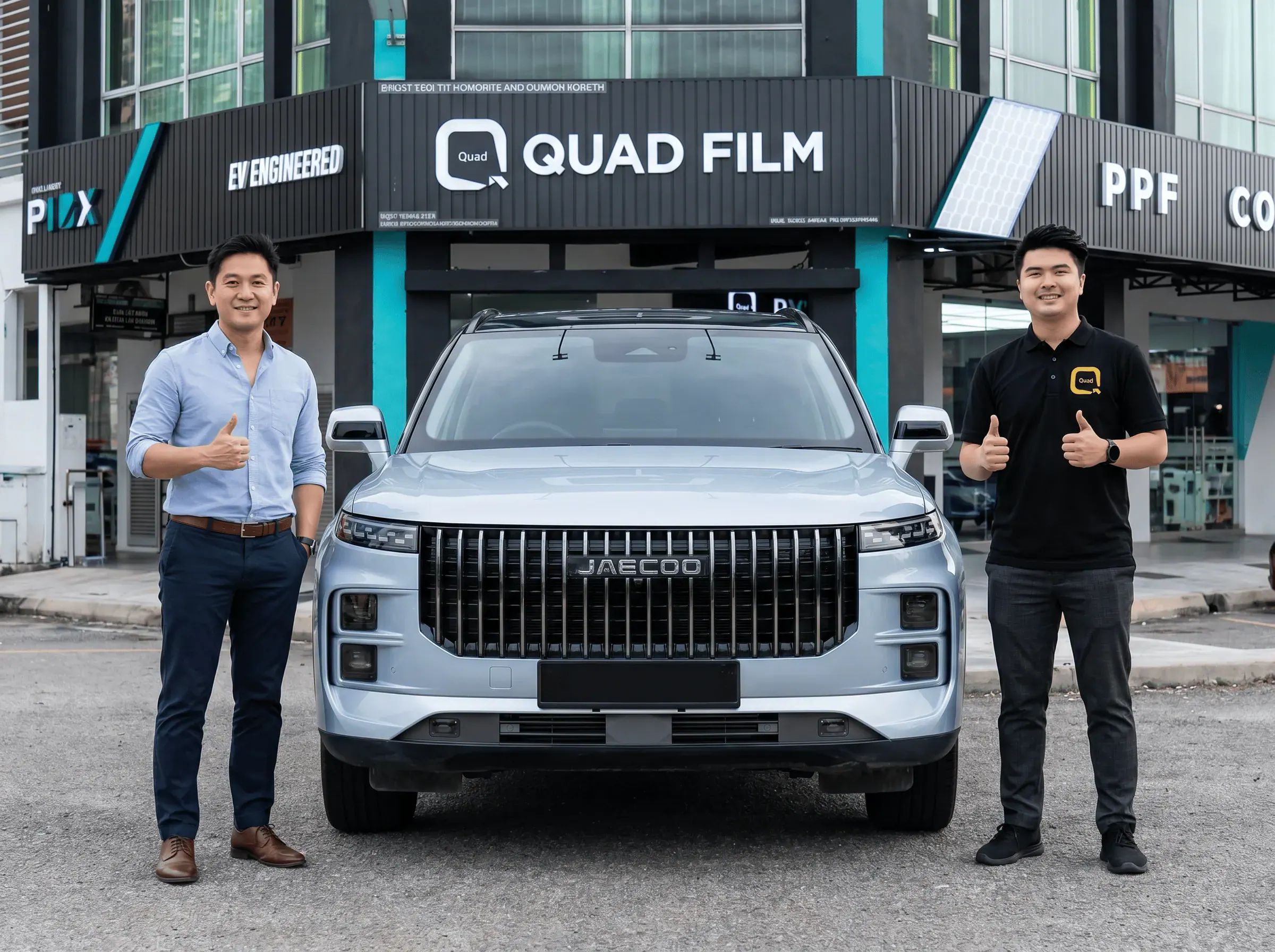 Serahan Jaecoo J7 selepas pemasangan tinted QUAD Film