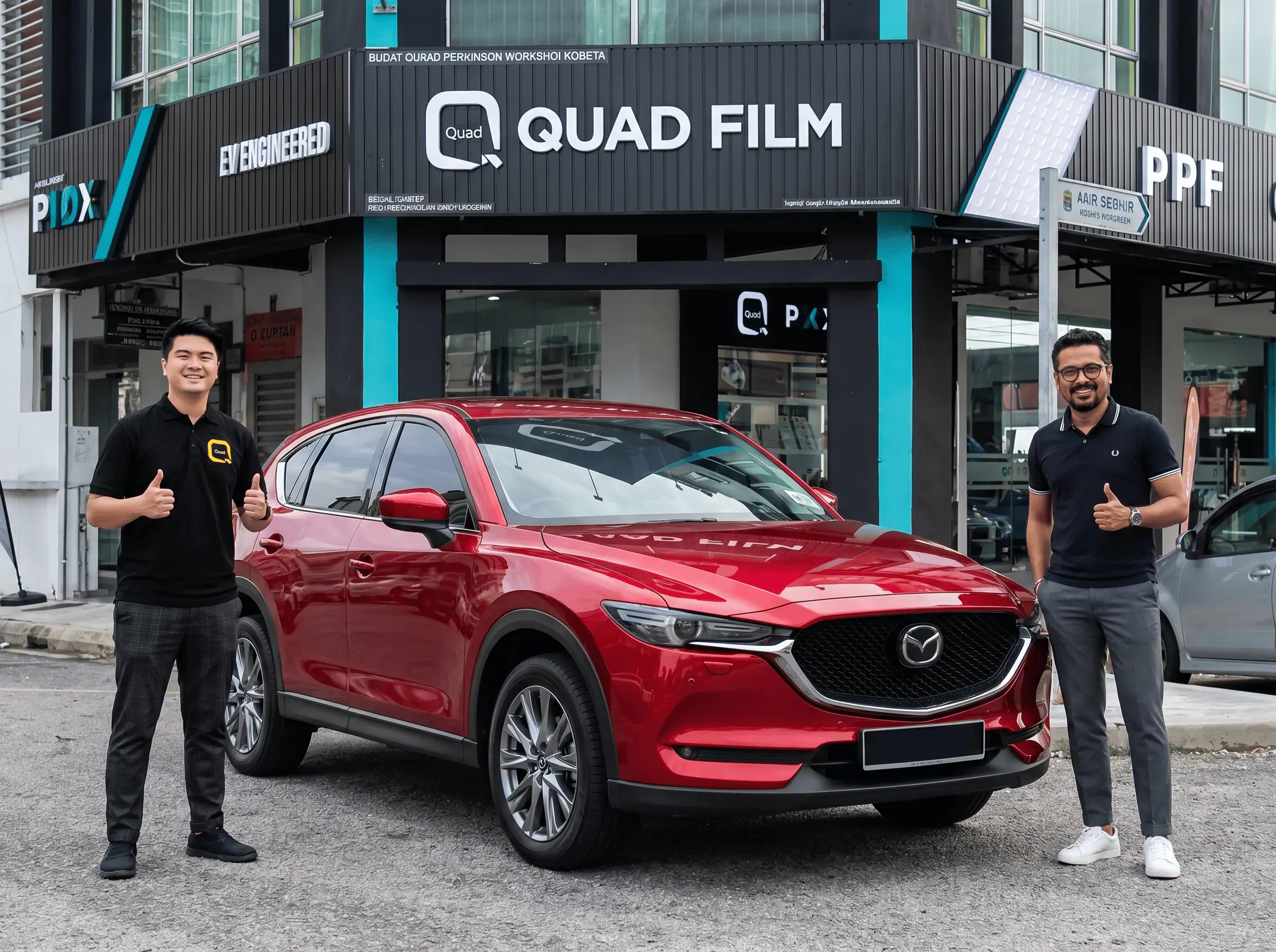 Serahan Mazda CX-5 selepas pemasangan tinted QUAD Film