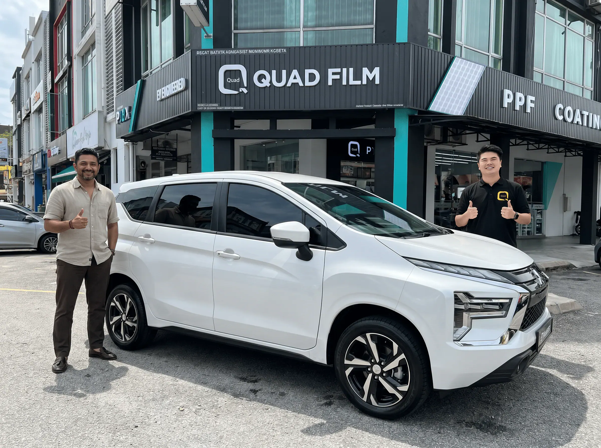 Serahan Mitsubishi Xpander selepas pemasangan tinted QUAD Film