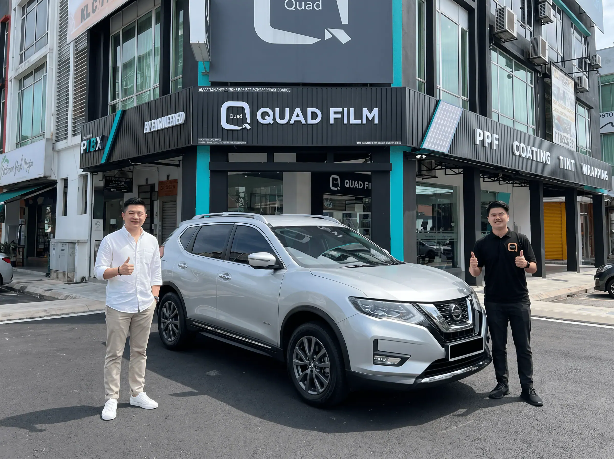 Serahan Nissan X-Trail selepas pemasangan tinted QUAD Film