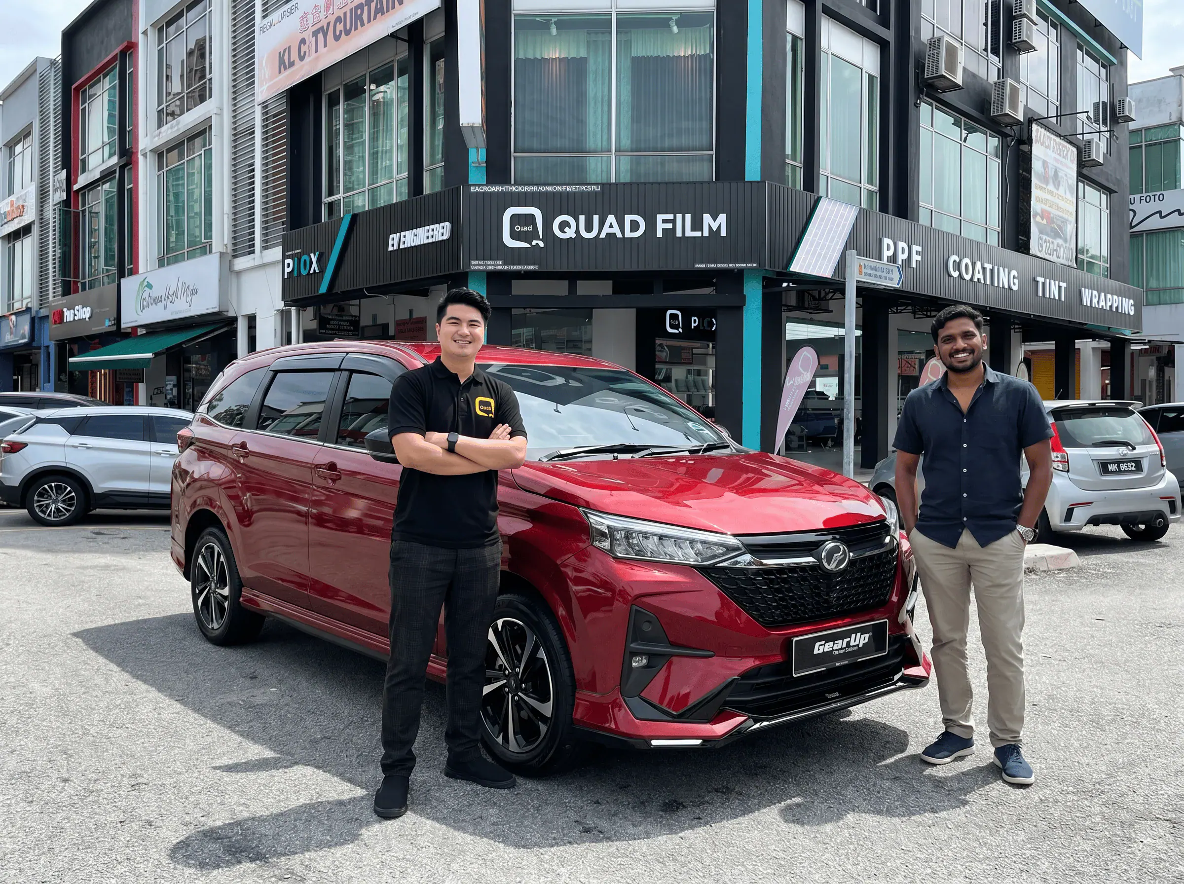 Serahan Perodua Alza selepas pemasangan tinted QUAD Film
