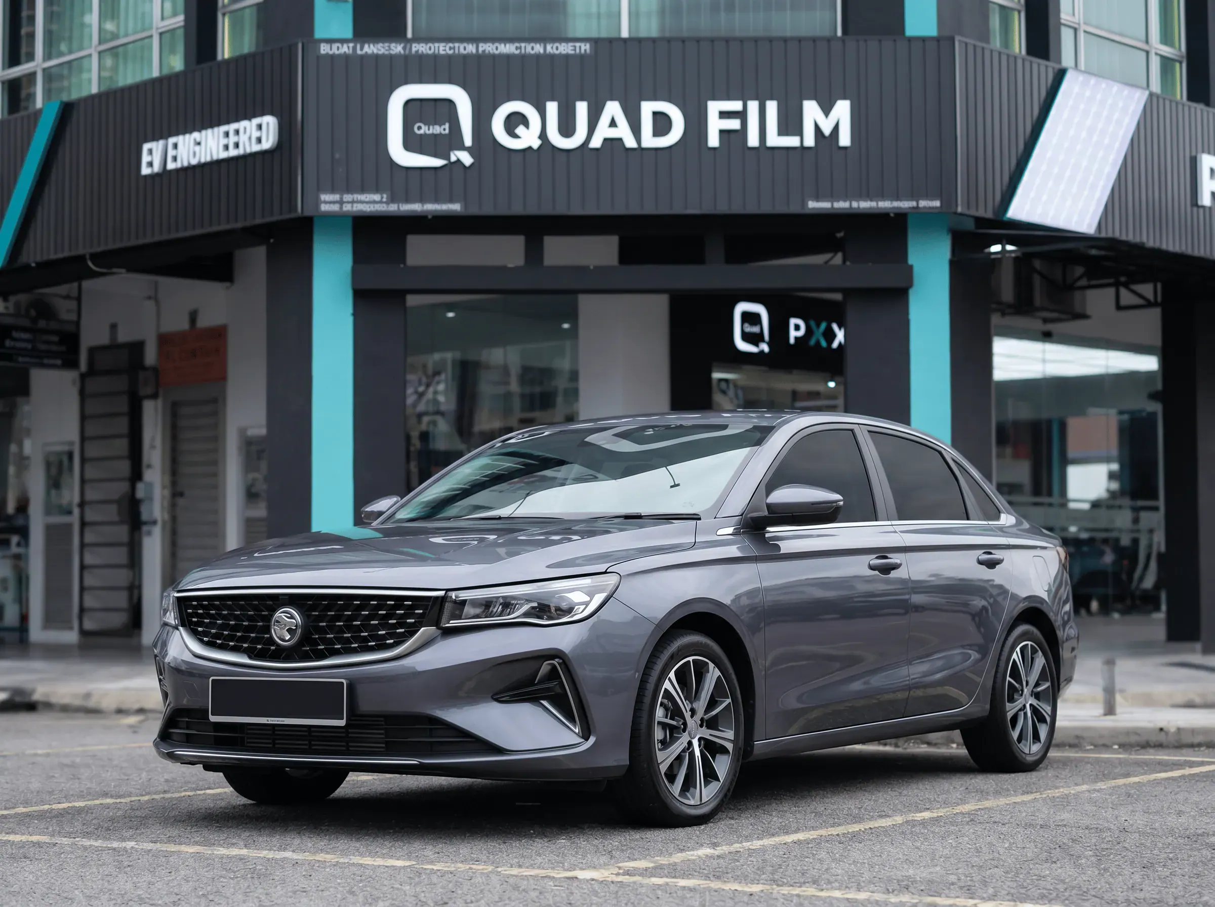 Proton S70 selepas pemasangan tinted QUAD Film