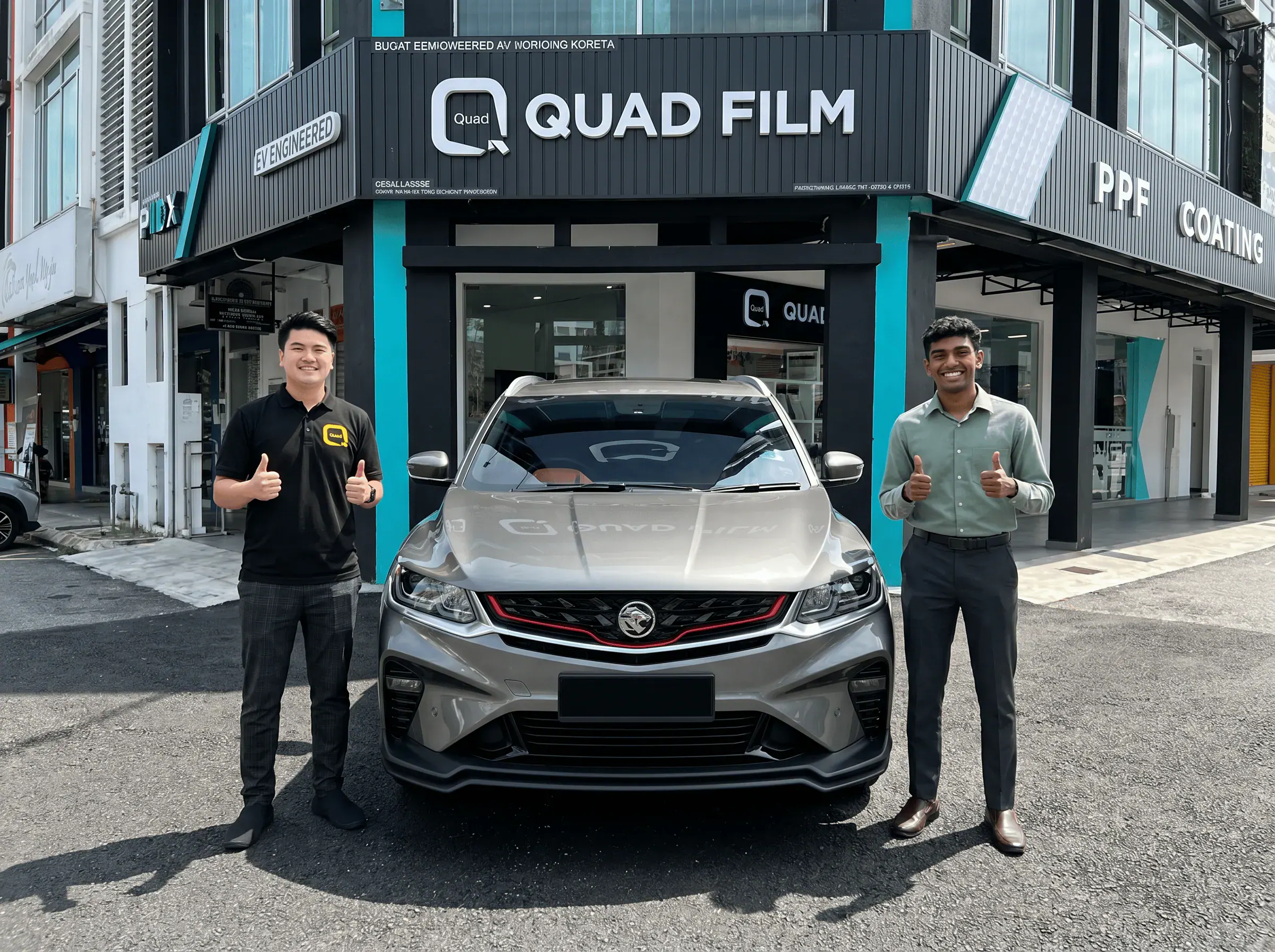 Serahan Proton X50 selepas pemasangan tinted QUAD Film