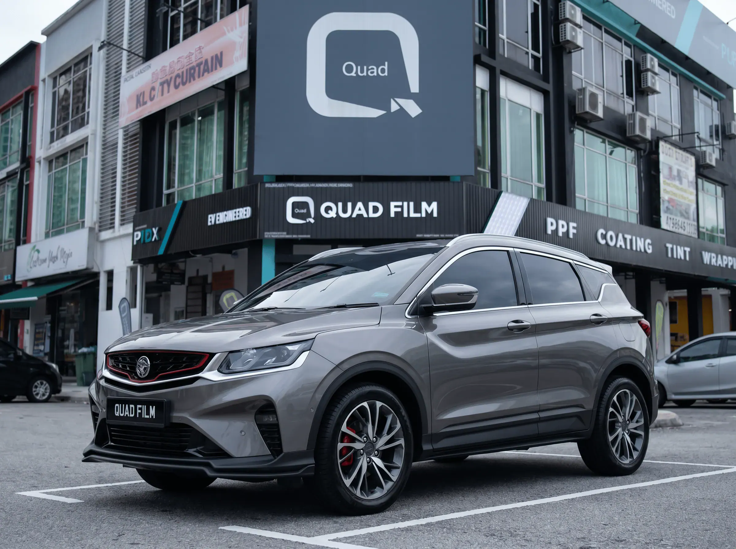 Proton X50 selepas pemasangan tinted QUAD Film