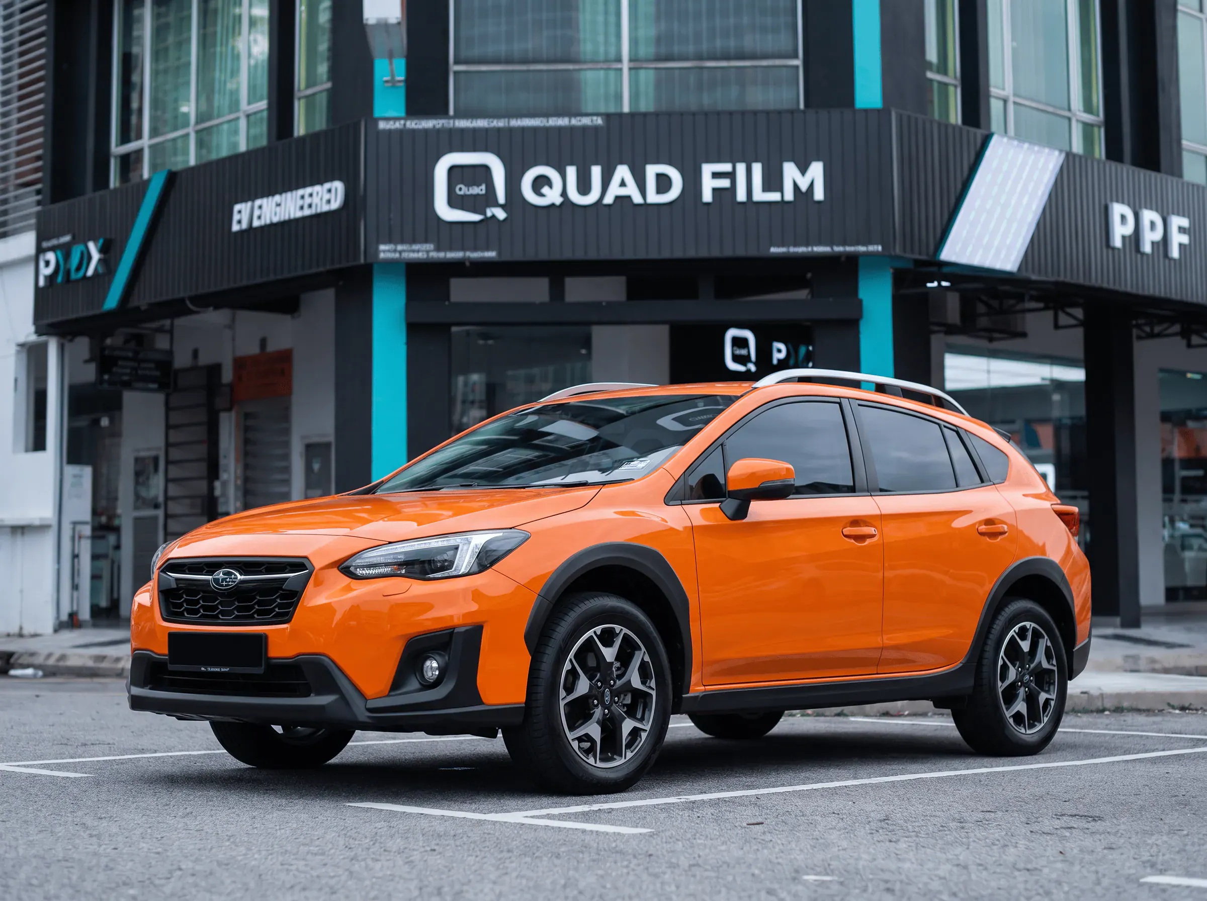 Subaru Crosstrek selepas pemasangan tinted QUAD Film