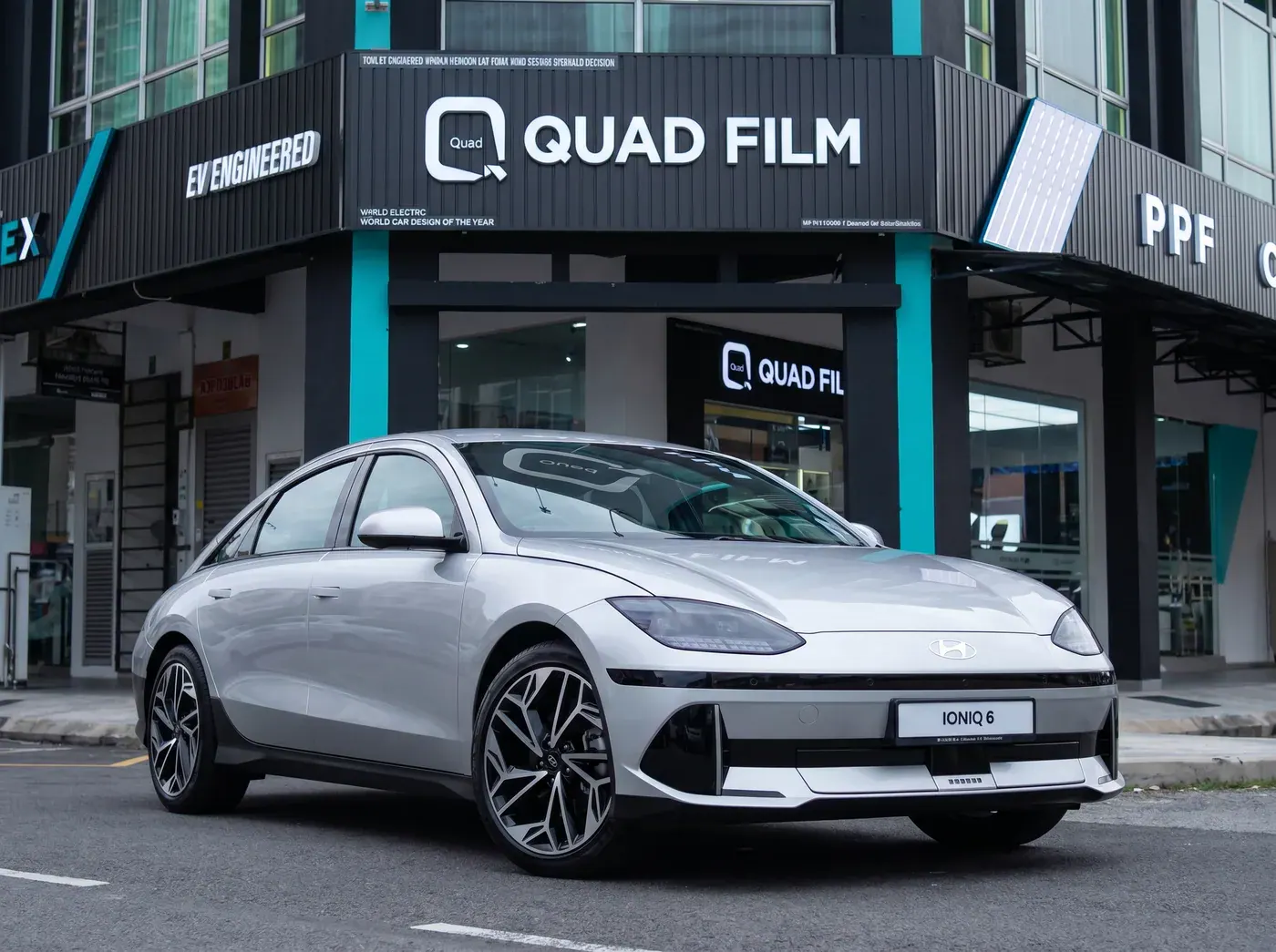 Hyundai Ioniq 6 dengan PPF penuh Quad Film