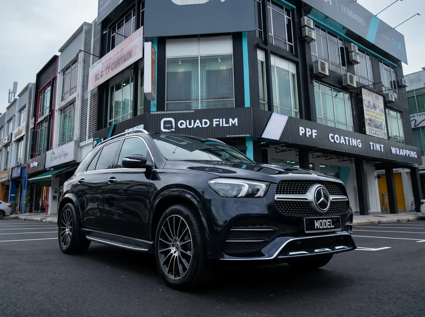 Mercedes-Benz GLE dengan PPF penuh Quad Film