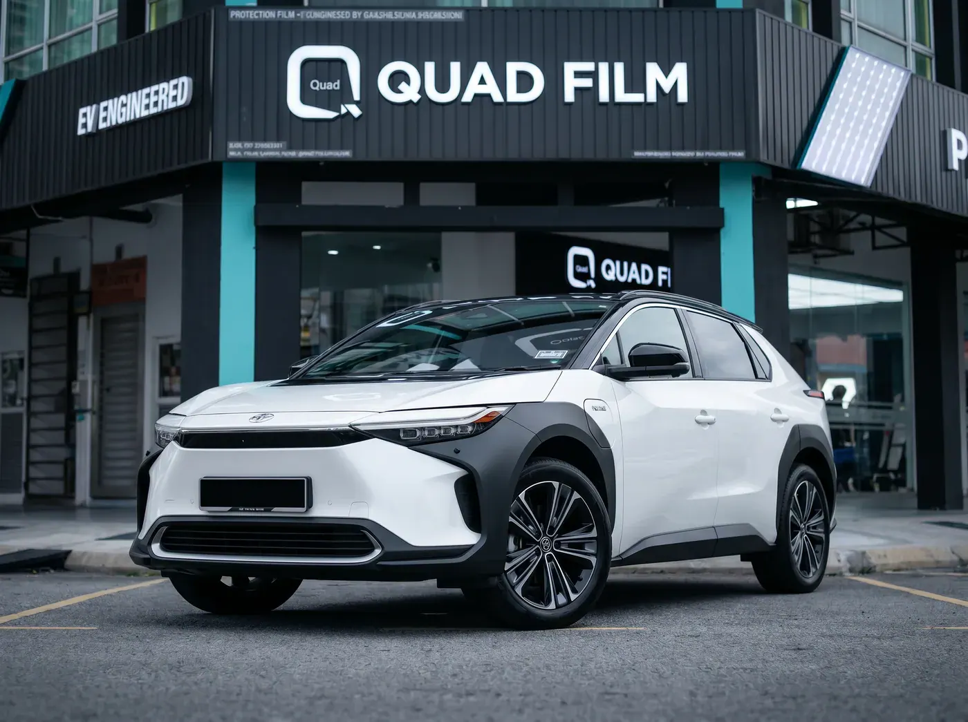 Toyota bZ4X dengan PPF penuh Quad Film