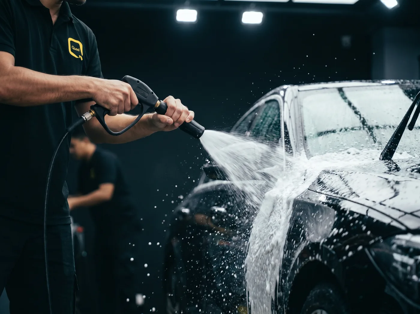 Cucian Mendalam & Persediaan Permukaan — pemasangan PPF Quad Film pada Mercedes-Benz GLC