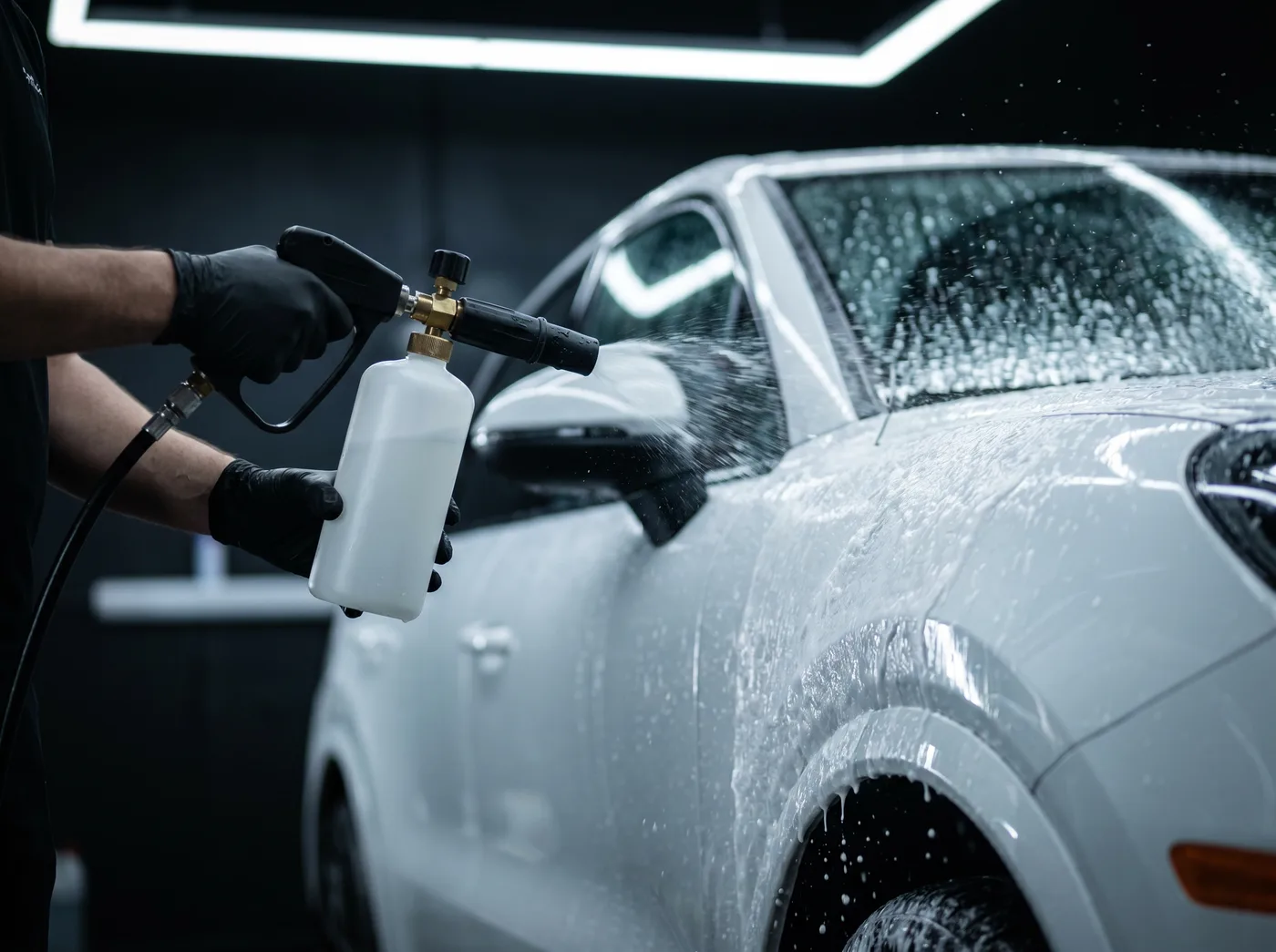 深度清洗及表面准备：为 Porsche Cayenne 安装 Quad Film PPF