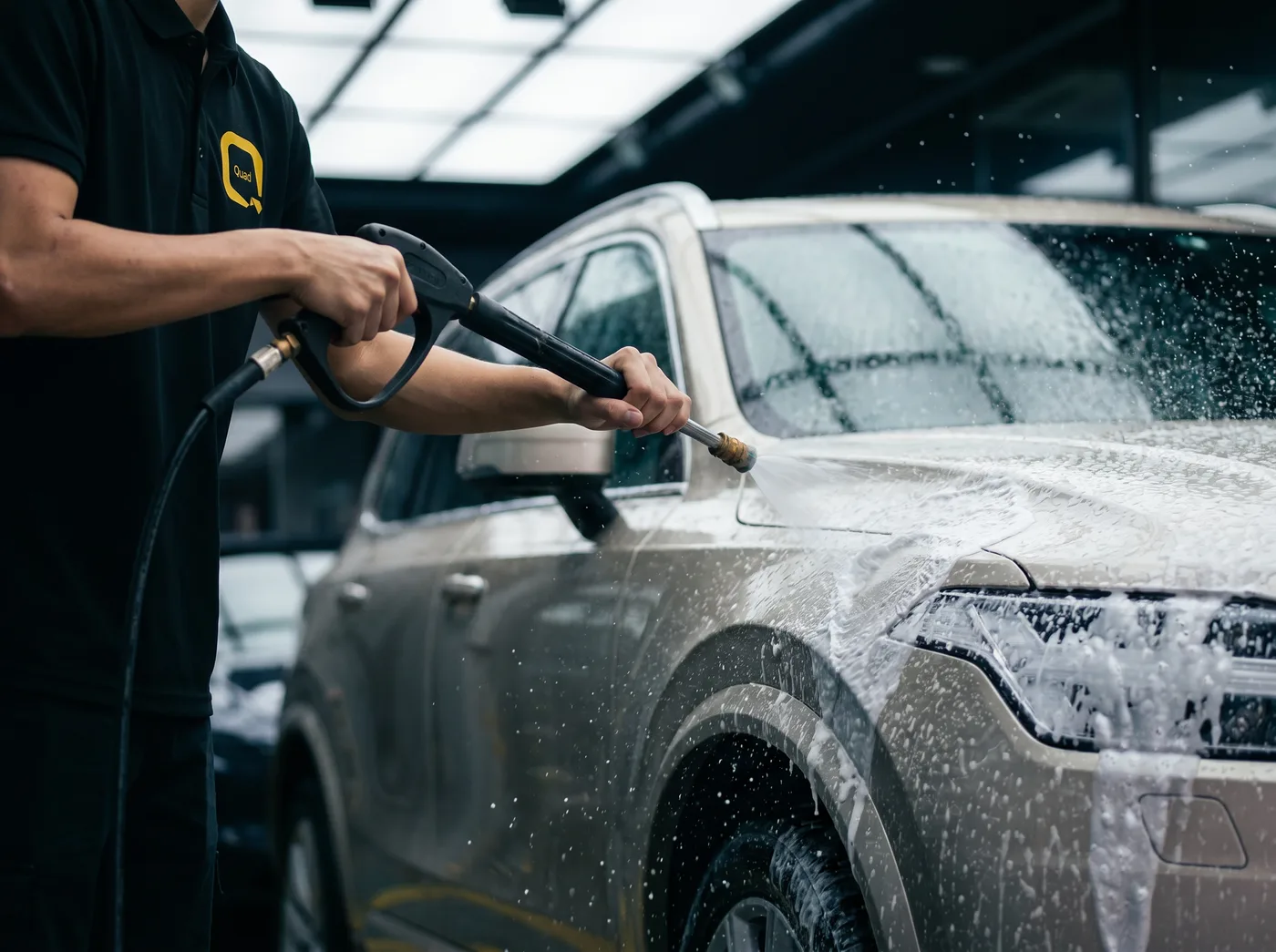Cucian Mendalam & Persediaan Permukaan — Pemasangan PPF Quad Film pada Volvo XC90