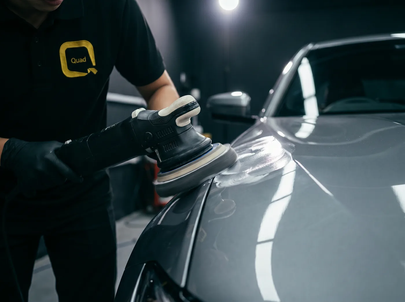 Pembetulan cat semasa pemasangan PPF Quad Film pada BMW 3 Series