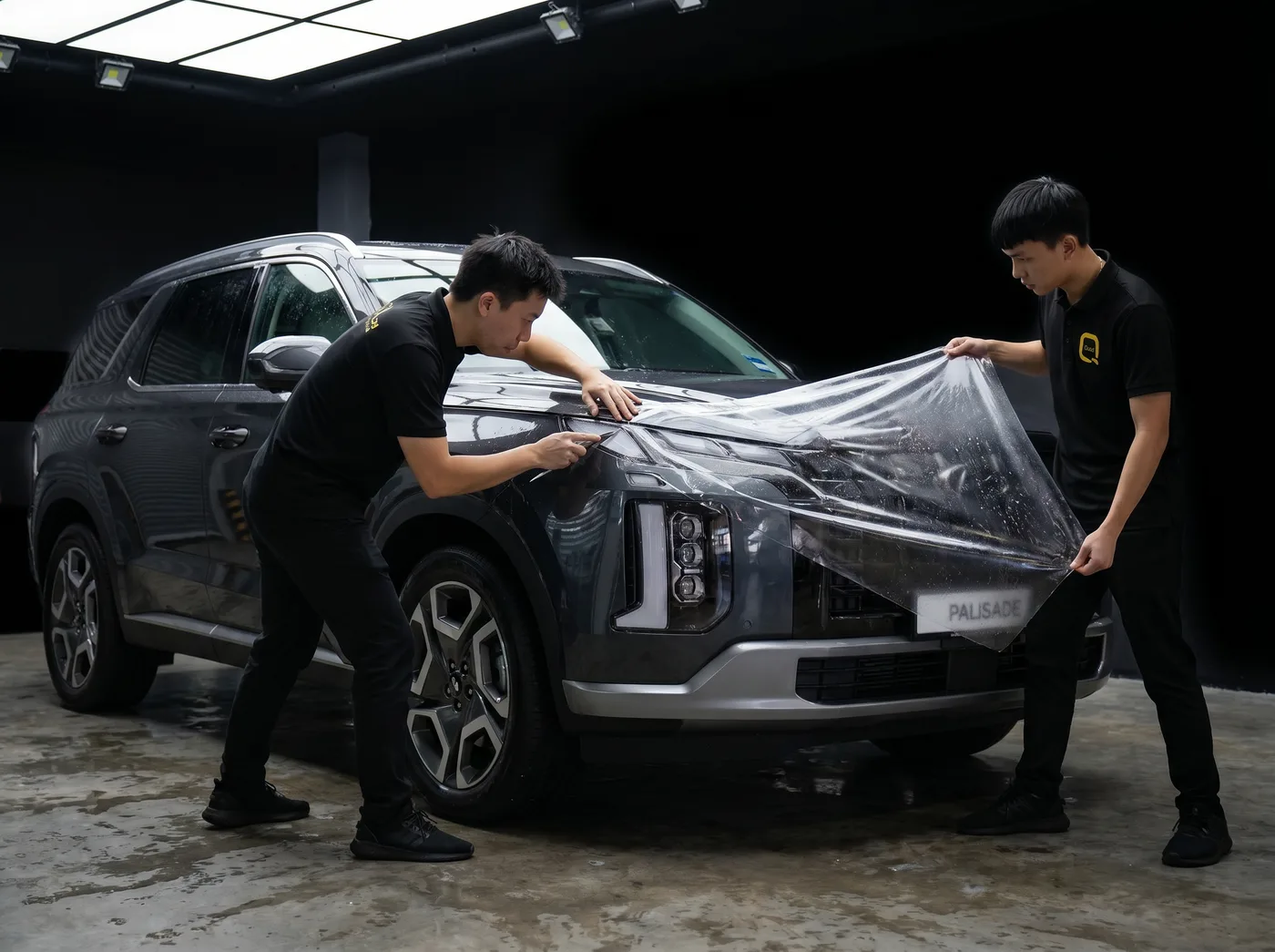 Potong manual mengikut bentuk tepat Palisade anda — pemasangan PPF Quad Film pada Hyundai Palisade