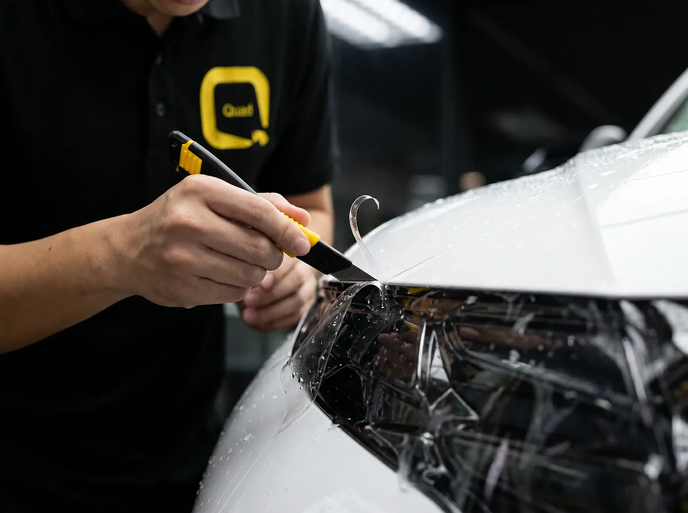Potong manual mengikut bentuk tepat Tucson anda — pemasangan PPF Quad Film pada Hyundai Tucson