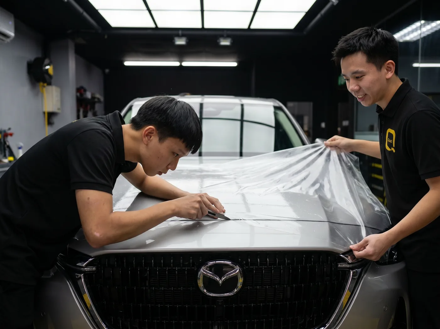 Potong manual mengikut bentuk tepat CX-60 anda — pemasangan PPF Quad Film pada Mazda CX-60