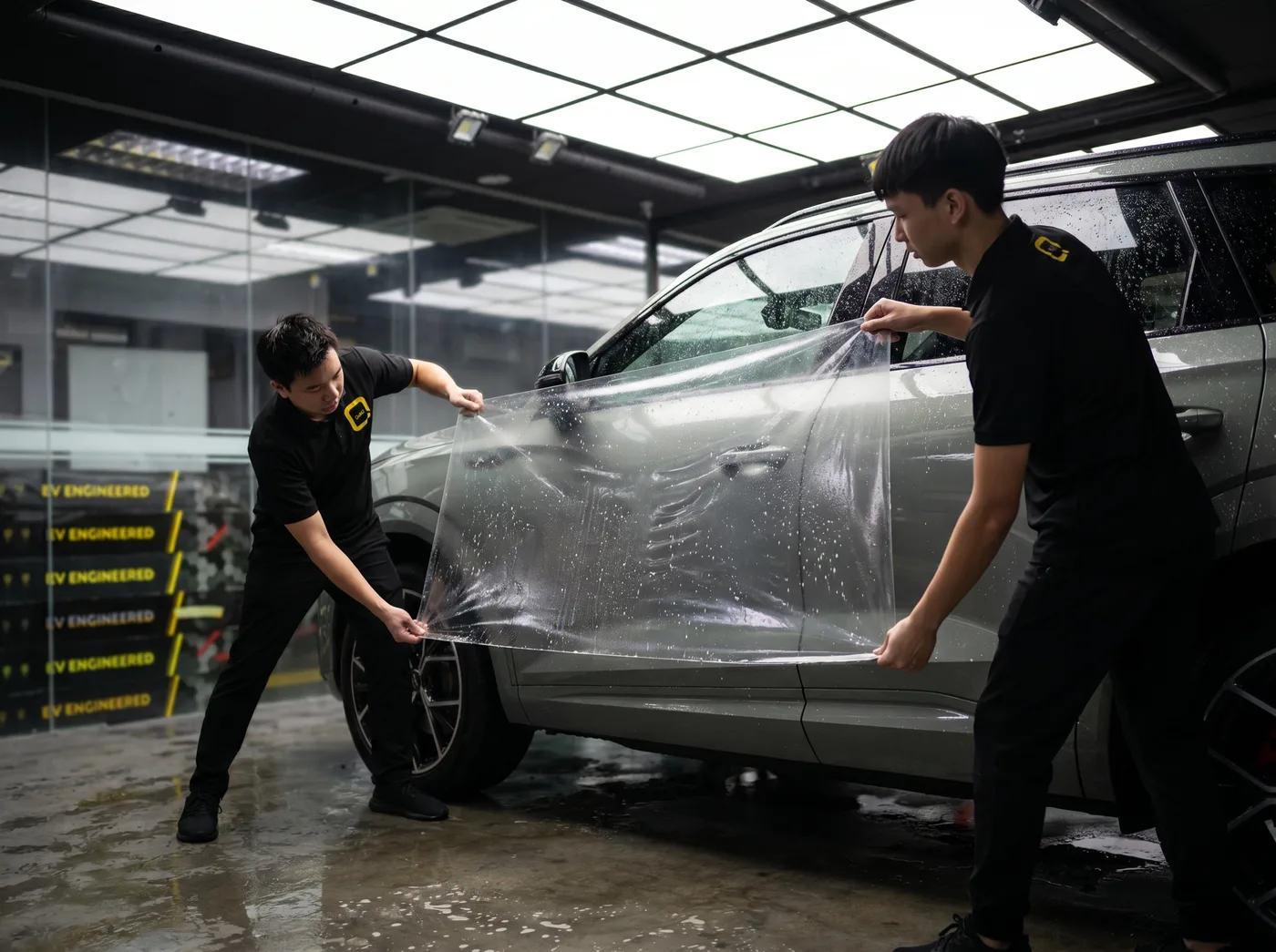 Penjajaran Tepat — pemasangan PPF Quad Film pada Audi Q3