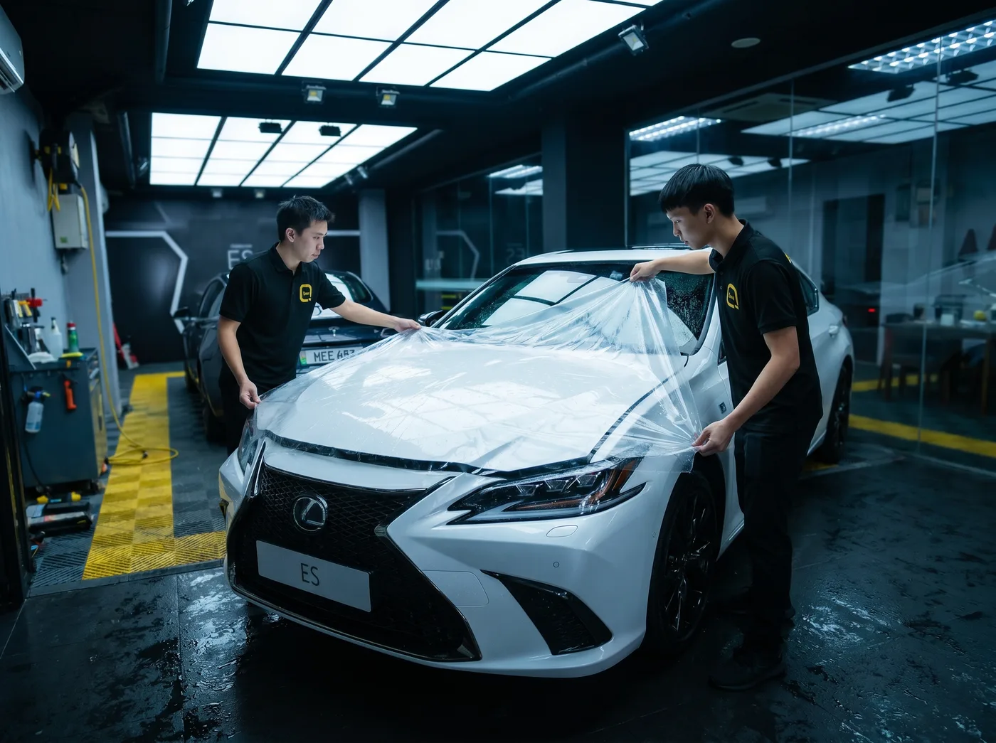 精准定位：Lexus ES 的 Quad Film PPF 安装过程