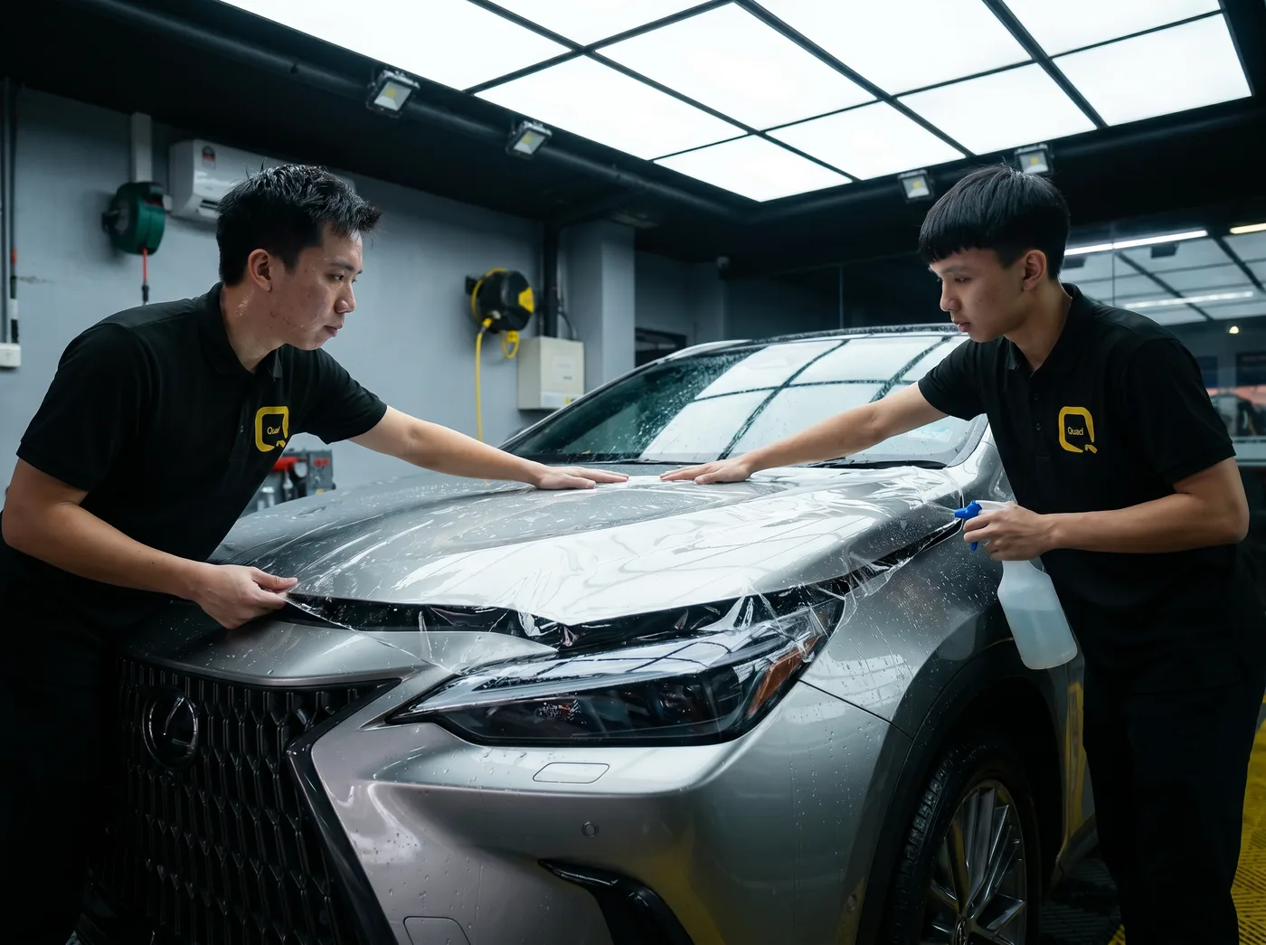 精准定位：Lexus NX 的 Quad Film PPF 安装过程