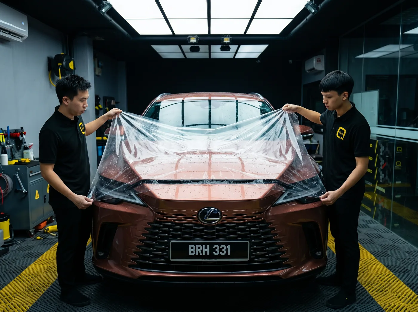 精准定位：Lexus RX 的 Quad Film PPF 安装过程