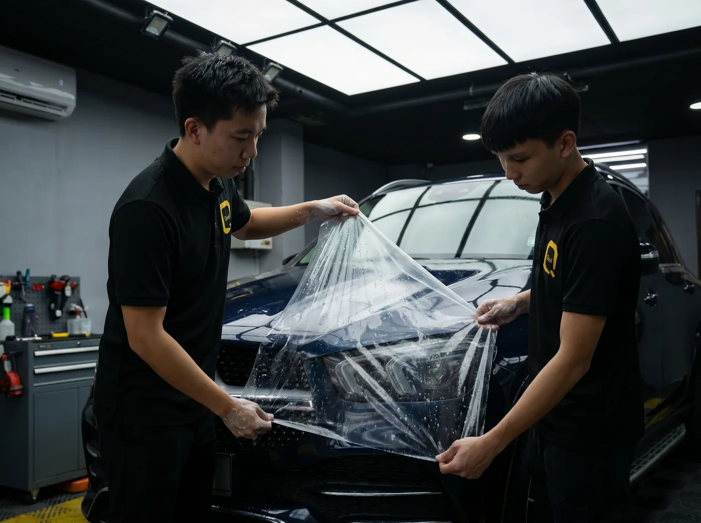 Penjajaran Tepat — pemasangan PPF Quad Film pada Mercedes-Benz GLE