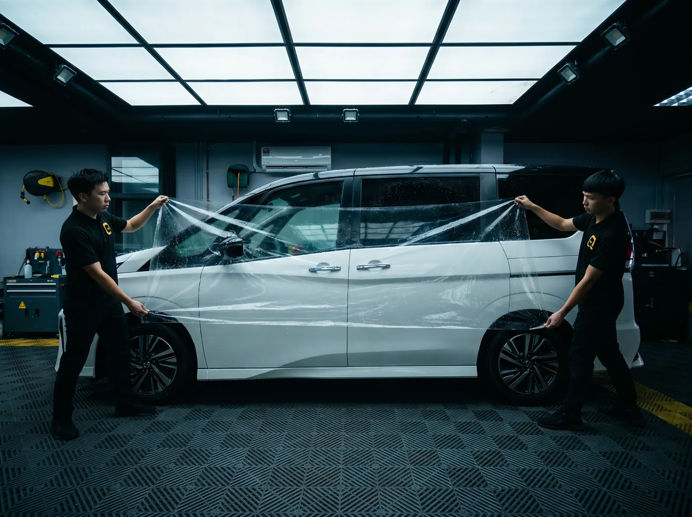 Penjajaran Tepat — pemasangan PPF Quad Film pada Nissan Serena e-Power