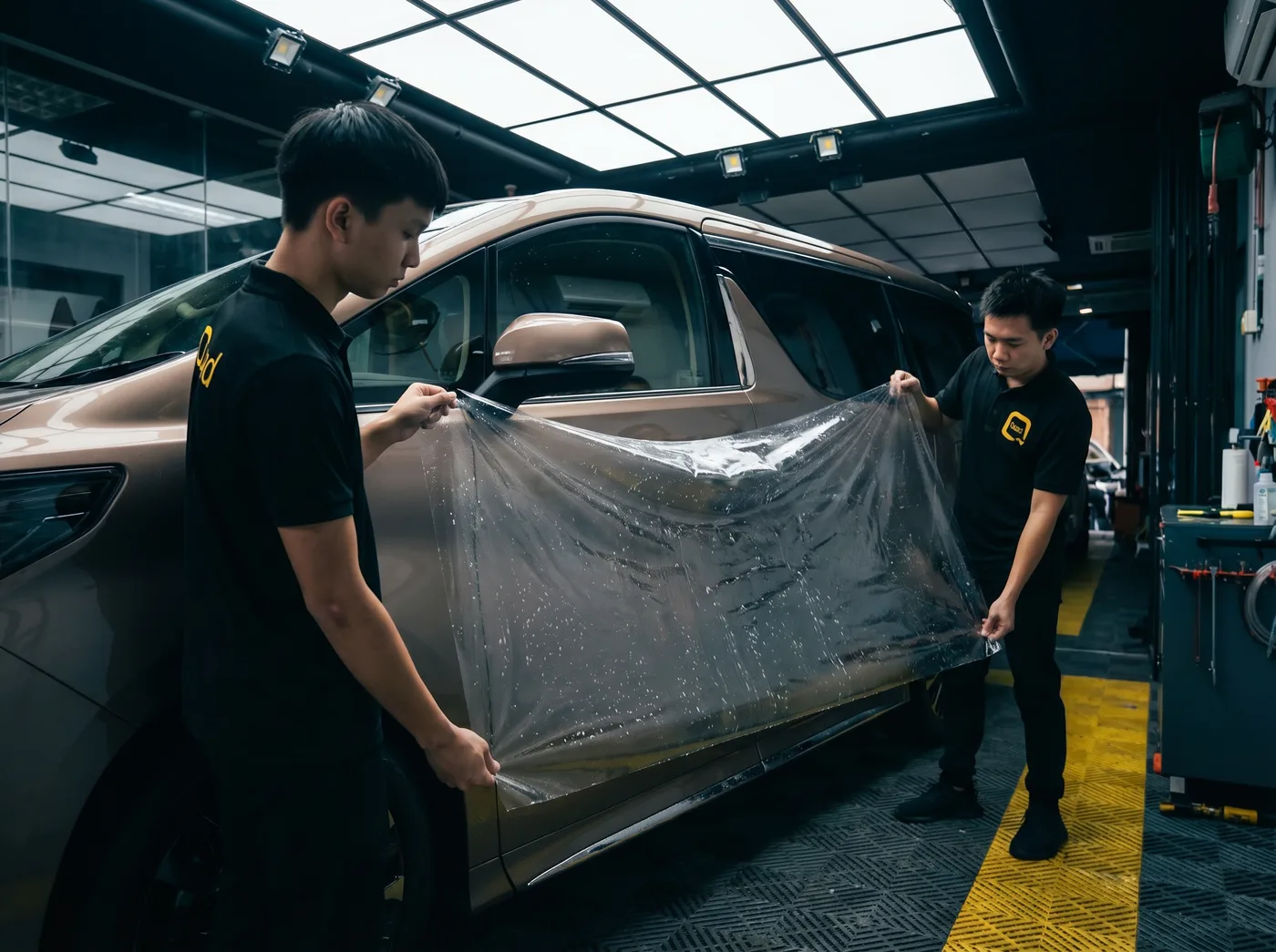 Penjajaran Tepat — pemasangan PPF Quad Film pada Toyota Alphard