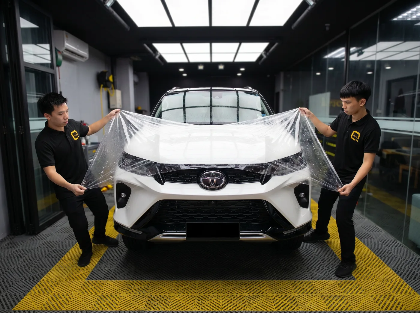 Penjajaran Tepat — Pemasangan PPF Quad Film pada Toyota Fortuner