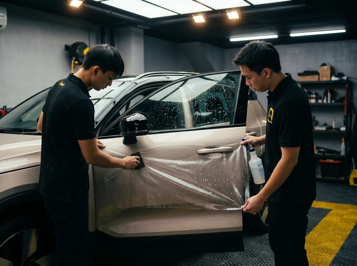 Penjajaran Tepat — Pemasangan PPF Quad Film pada Volvo EC40