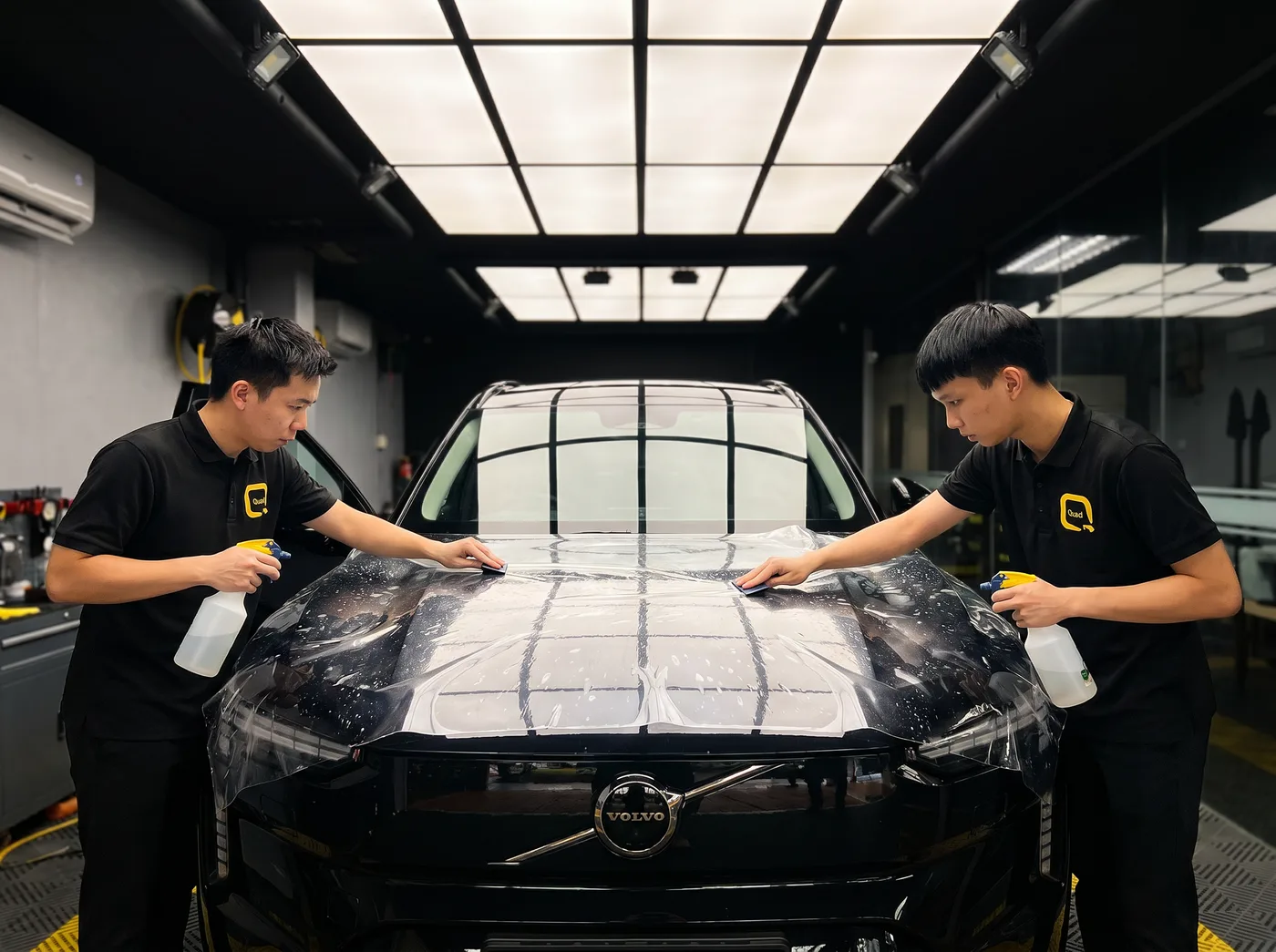 Penjajaran Tepat — Pemasangan PPF Quad Film pada Volvo EX90