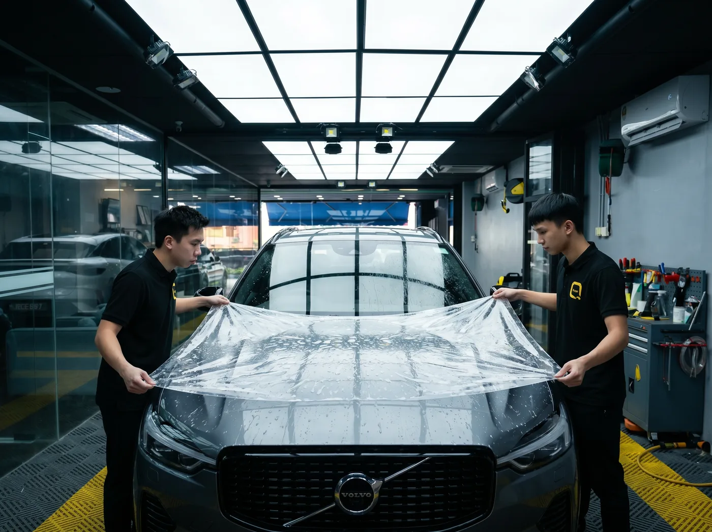精准定位：Volvo XC60 的 Quad Film PPF 安装过程
