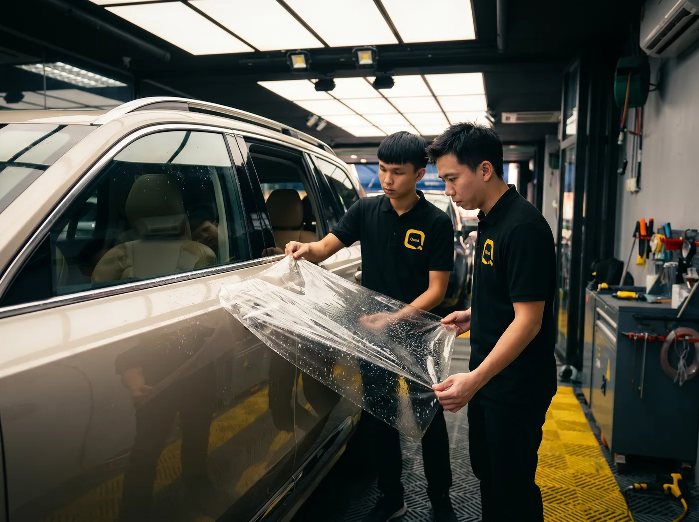 Penjajaran Tepat — Pemasangan PPF Quad Film pada Volvo XC90