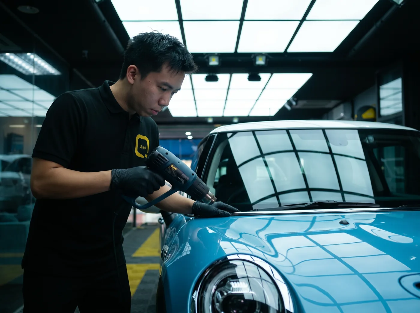 加热收边：为 MINI Cooper 安装 Quad Film PPF